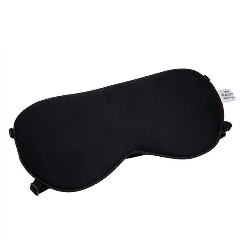 Upscale 100% Real Silk Portable Travel Sleep Eye Mask Rest Aid  Soft Cover Eye Patch Eyeshade Sleeping Mask Case MR096