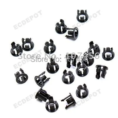 100pcs 3mm Plastic Black LED Clip Holder Display Panel 3mm led cover free shipping