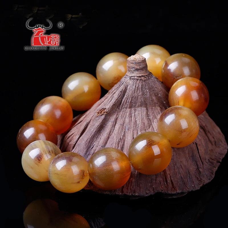 About 20MM in diameter.  Natural croissant hand beads beaded jewelry.