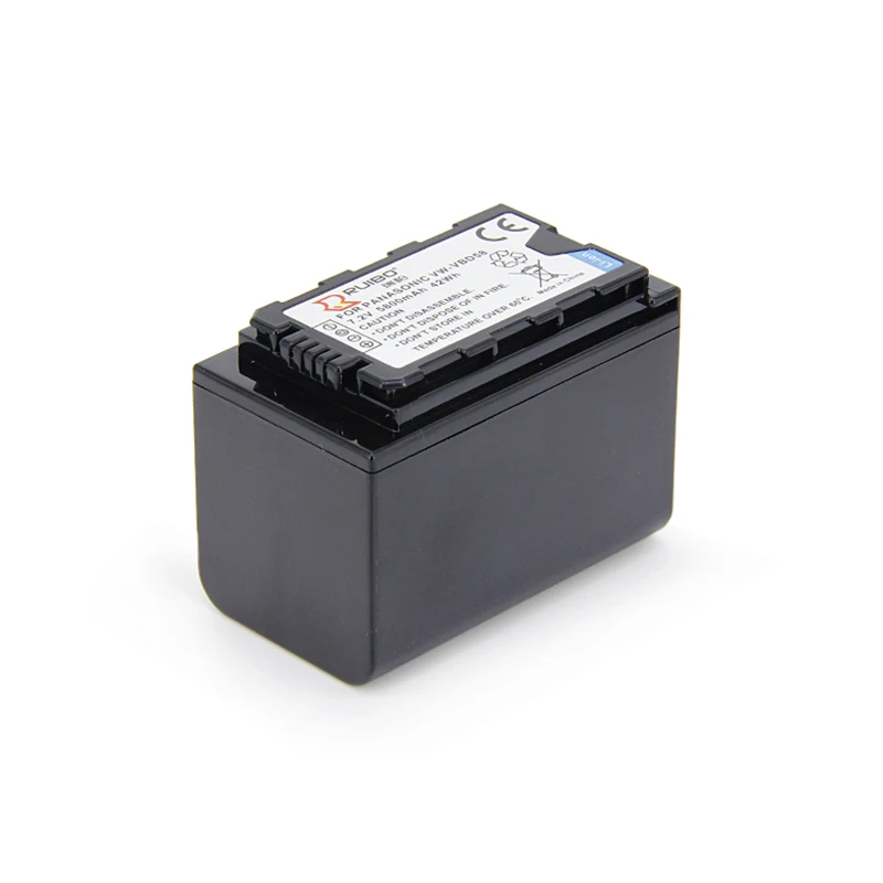 5800mAh for Panasonic VW-VBD58 Battery VBD29 VBD78 AJ-PX298 FC100MC Camera Battery 7.2V Camcorder