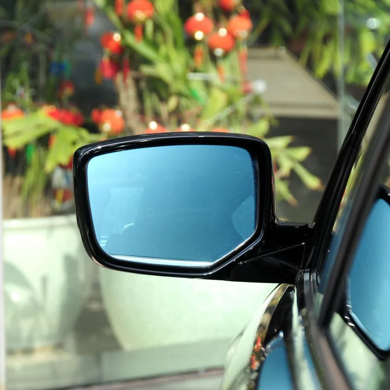 

Blue Wing Mirror Glass With Base-Heated Car Glare Proof Mirror LED Turn Signal Light For 2011-2014 Honda Accord 8