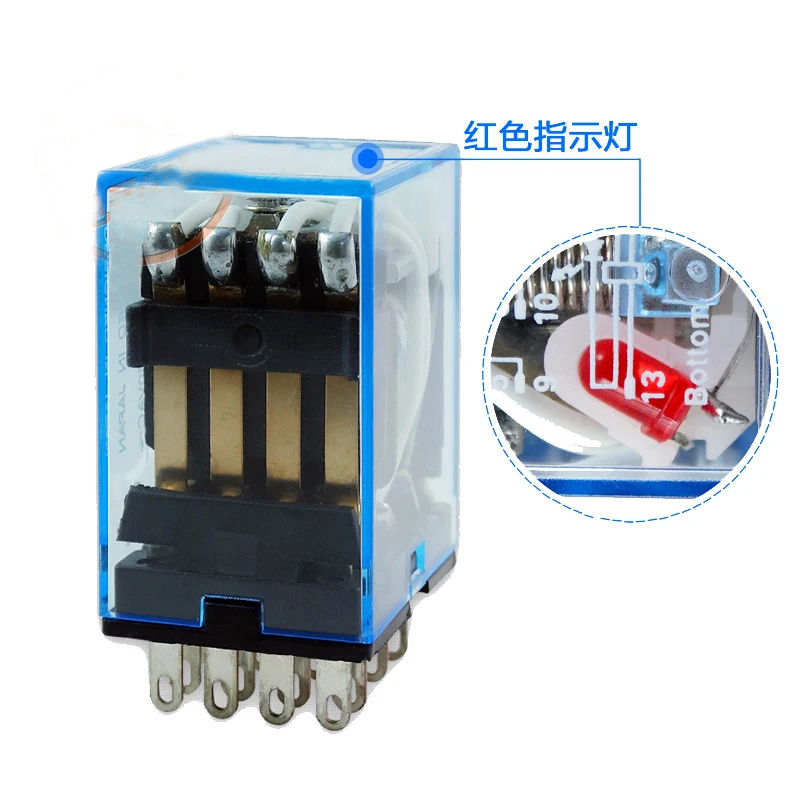 Free ship 10pc O 4NO 4NC  Electromanetic Relay MY4NJ 220V AC Coil Miniature Relay Replace HH54P/JZX-22F(D)/42 14PIN 3A