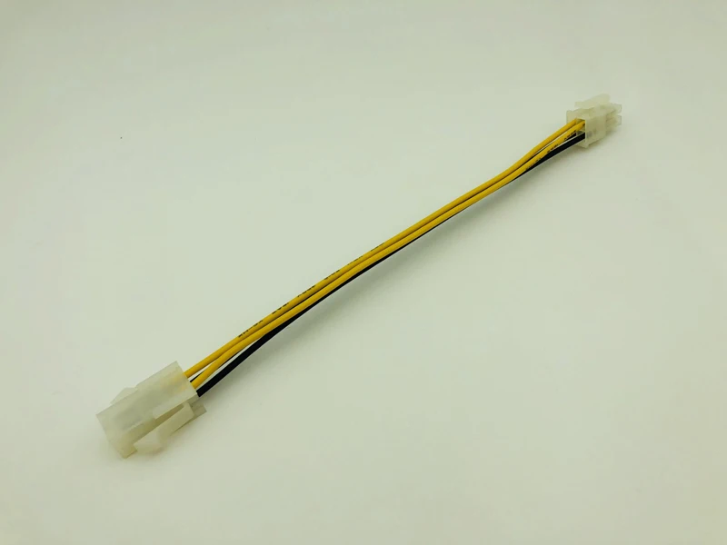 8 بوصة 4 دبوس الذكور إلى 4Pin الإناث ATX PC وحدة المعالجة المركزية امدادات الطاقة تمديد كابل الحبل محول اللوحة P4 الطاقة كابل لسطح المكتب 20 سنتيمتر