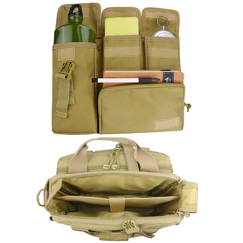 14inch Laptop Bag Tactical Computer Backpack Messenger Fanny Belt Shouder Bags Camping Outdoor Sports Pack Brafecase For Men