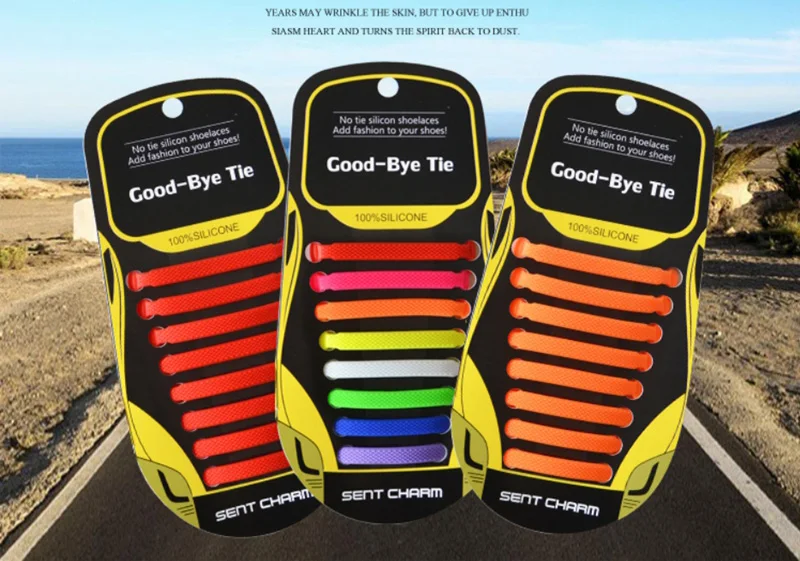 16 Teil/satz Schnürsenkel ohne Krawatte für Kinder und Erwachsene, 13 Farben, elastische Silikon-Schnürsenkel, sportliche Laufschuhe, Spitze, alle Turnschuhe passen – Detail 2