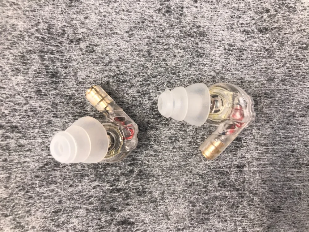 Moxpad X3 Earphone Olahraga In-Ear Putih Transparan dengan Mikrofon Bass Hifi DC Kabel Port Kecil