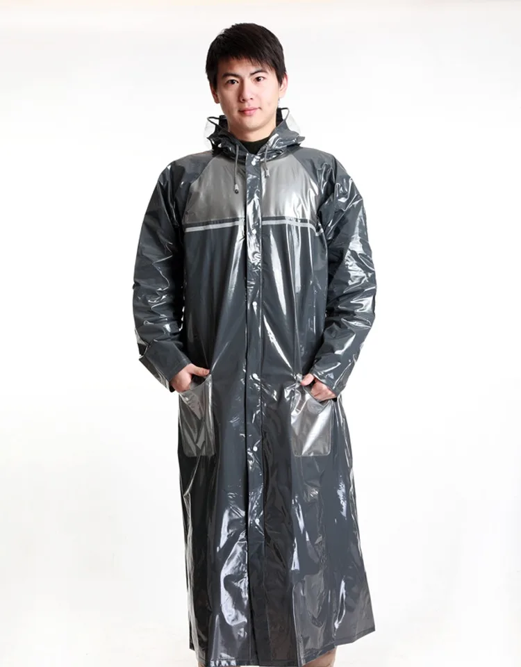 Impermeabl Raincoat Men Women Waterproof Motorcycle Bicycle Full Body Thick PVC Rain Coat Jacket Backpack Poncho With Hood