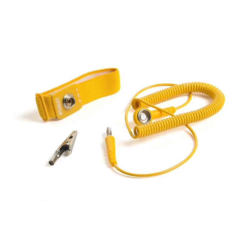 Imagem -02 - Stanley-pulseira Antiestática Long Ajustável Cinto de Descarga Esd com Fio Aterramento Pulseira Eletricidade 2m pc
