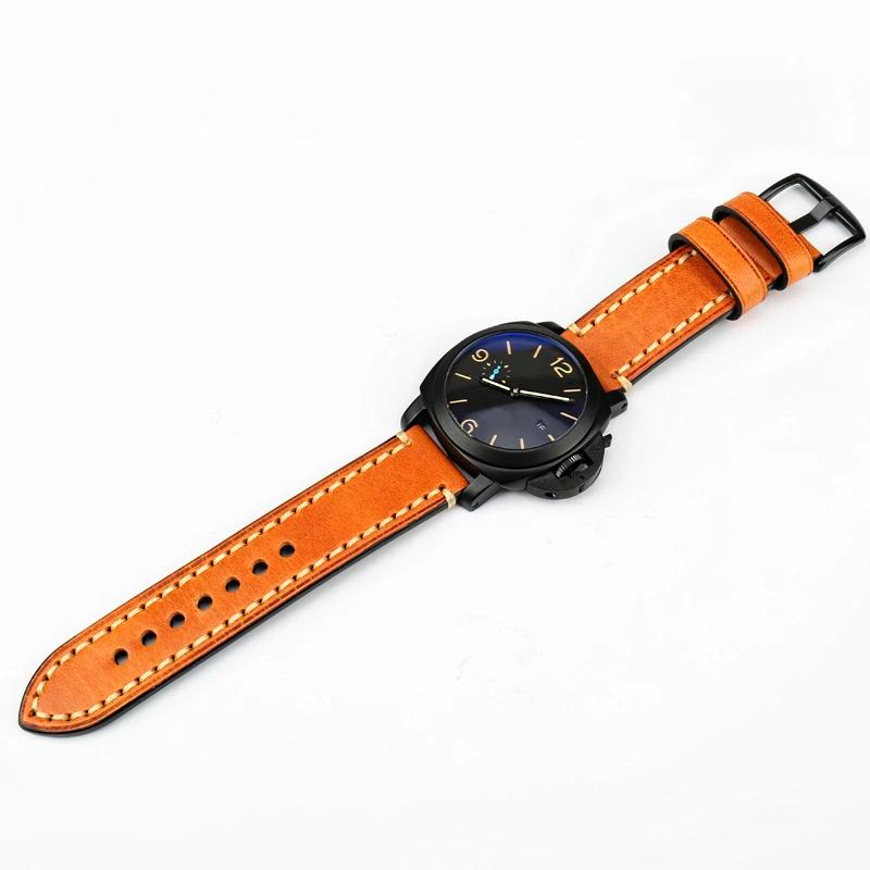 Genuine Leather Strap For Amazfit Samsung Active 2 44mm Gear S3 Bracelet Huawei GT2 Galaxy Watch 4 Classic 3 Watch Accessories