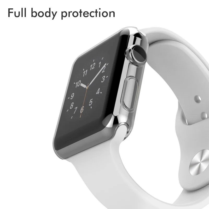 Series 5 Protection Case Clear Crystal Silicone Cover for Apple Watch Series 2 3 Screen Protector Transparent fundas Coque 41mm