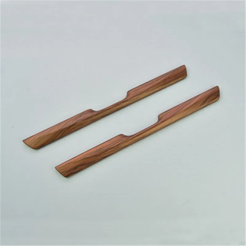 2 قطعة الخوخ الخشب الحبوب حامل أكواب الماء غطاء الكسوة لهوندا ل CRV ل CR-V 2017 2018 التصميم الديكور الداخلية اكسسوارات #2