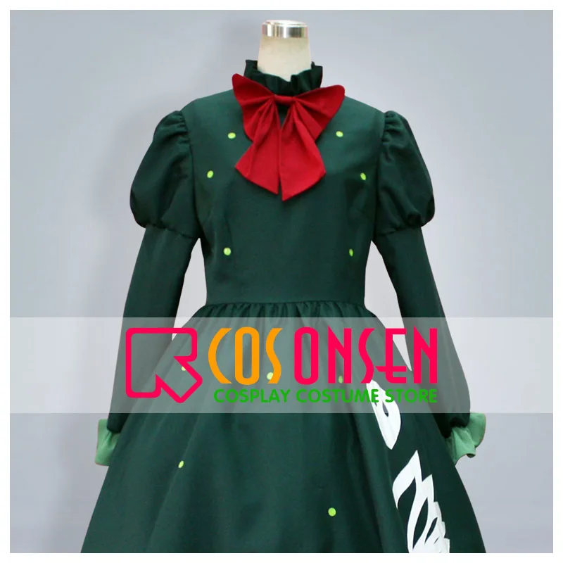 

COSPLAYONSEN Touhou Project Subterranean Animism Rin Kaenbyou Cosplay Costume Green Dress