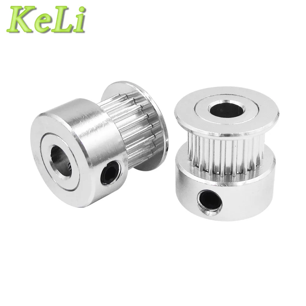 10 PCS 3D Printer Bagian Aksesori GT2 20 gigi 20 Gigi Bore 5mm/8mm Alumium Timing Pulley Fit untuk GT2-6mm Timing Belt Terbuka