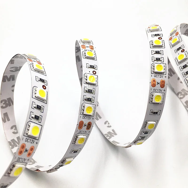 5m/lot  LED strip 5050SMD non waterproof DC12V flexible light 60led/m ,white/warm white/blue/green/red/yellow/RGB/purple/Pink