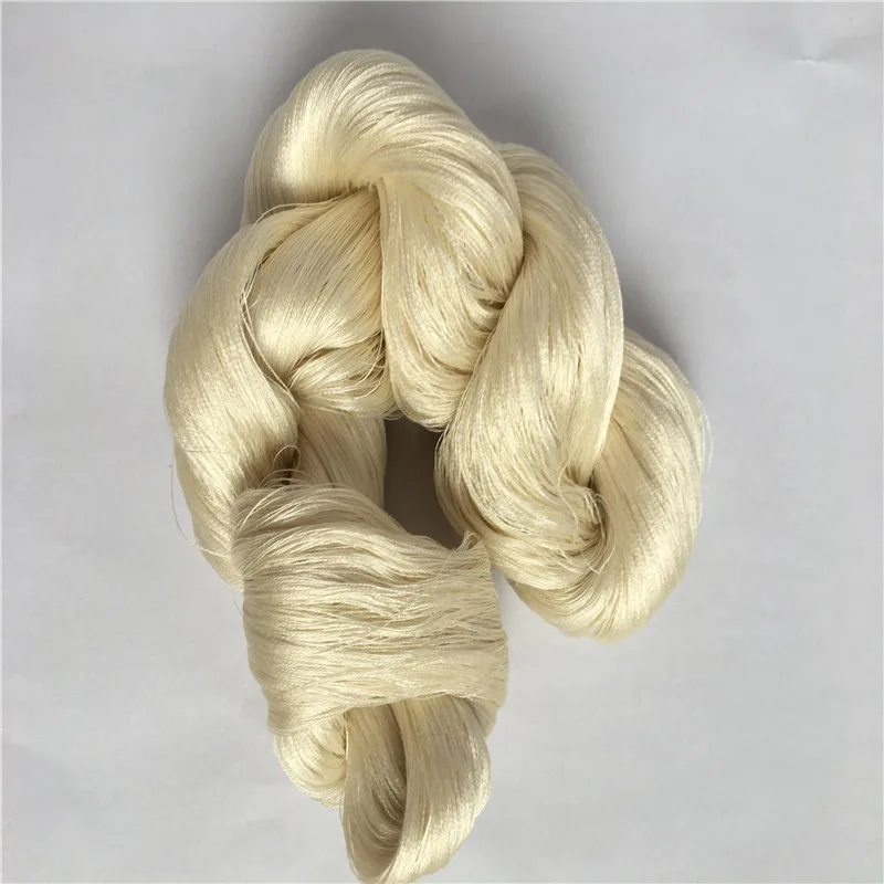 Undyed  Silk 120nm/2 100% Mulberry Silk Yarn   Natural white Raw Silk Yarn  100g