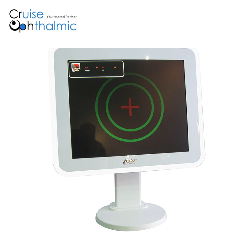 Tabla de colores r/c para pruebas de agudeza visual LCD, 17 pulgadas, plataforma Linux | Respuesta rápida, cartas de visión LCD FDA C901