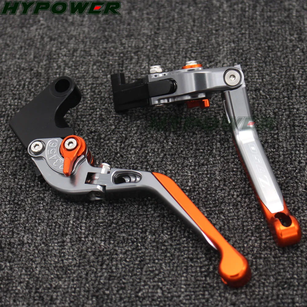 Laser Logo For Kawasaki Z750 Z 750 (not Z750S model) 2004 2005 2006 CNC Orange Folding&Extending Motorcycle Brake Clutch Lever