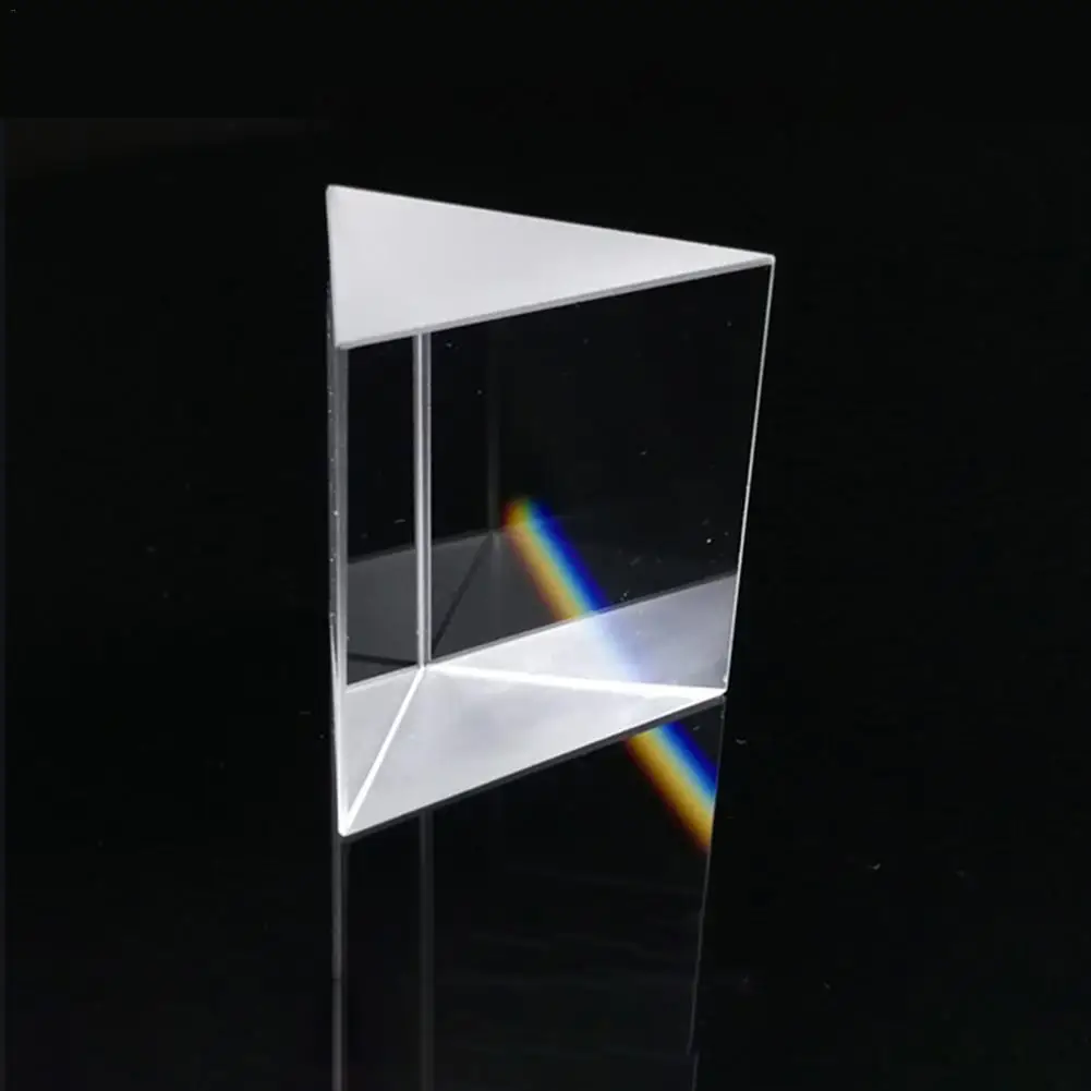 Kính Quang Học Tam Giác Lăng Kính Góc Isosceles Lăng Kính Ống Kính Quang Học K9 Chất Liệu Thủy Tinh Thử Nghiệm Cụ 10Mm * 10Mm * 10Mm
