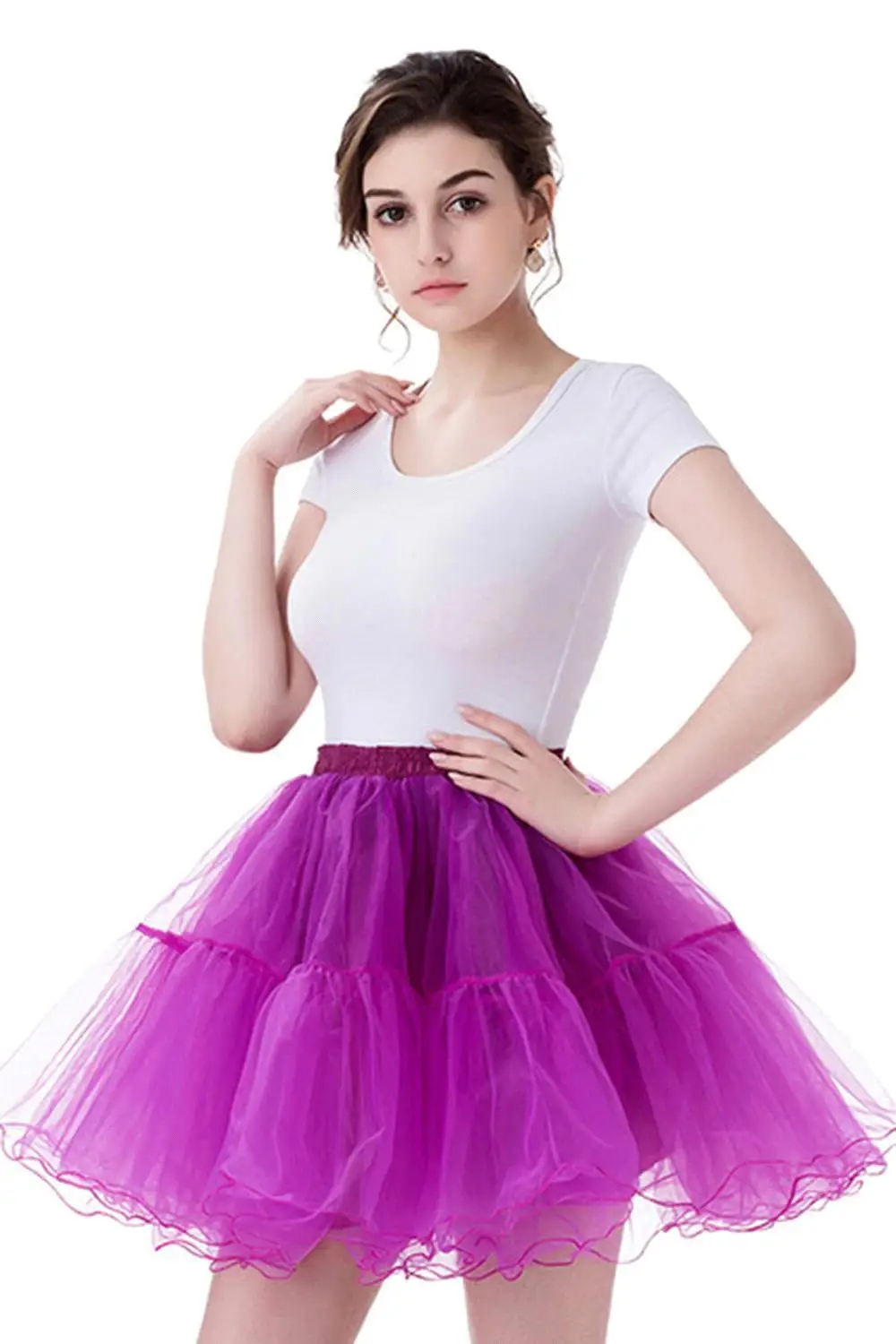 화이트 블랙 로커 빌리 tulle 짧은 웨딩 신부의 페티코트 crinoline 여자 미니 투투 스커트 underskirt 웨딩 액세서리