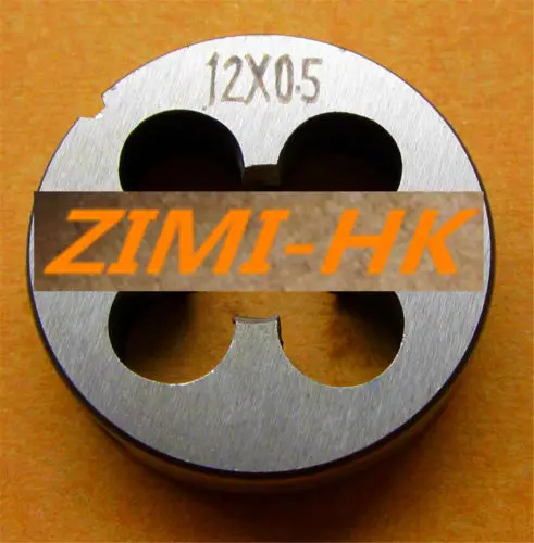 (2 stücke) 12mm x 0,5 Metric Rechte hand Sterben M12 x 0,5mm/M12*0,5 Pitch (Die hohe qualität)