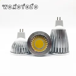 Led Cob Spotlight  GU5.3 Led MR16 New High Power MR 6 12V GU 5.3 220V Dimmable Warm Cool White  Bulb Lamp COB 6w 9w 12w Lampada