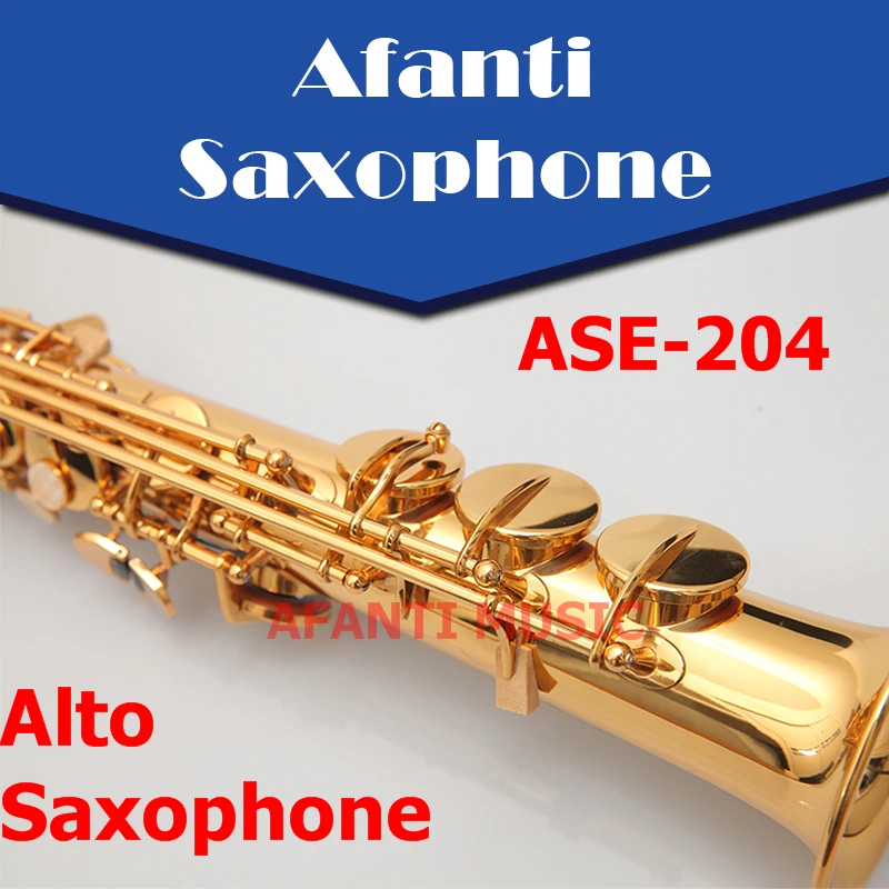 

Afanti Music Bb tone / Brass body / Glod finish Soprano Saxophone (ASE-204)