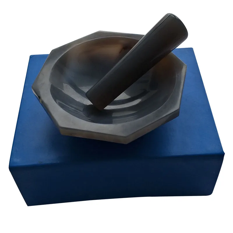 

Natural Agate Mortar Stick for Laboratory Use - Inner Diameter 50/70/100mm - Durable Mineral Pestle for Scientific Applications