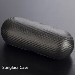 2024 Carbon Fiber Glasses Case Black Mens Sunglasses Storage Box Leather Ladies Eyewear Protect Cases Sunglasses Case