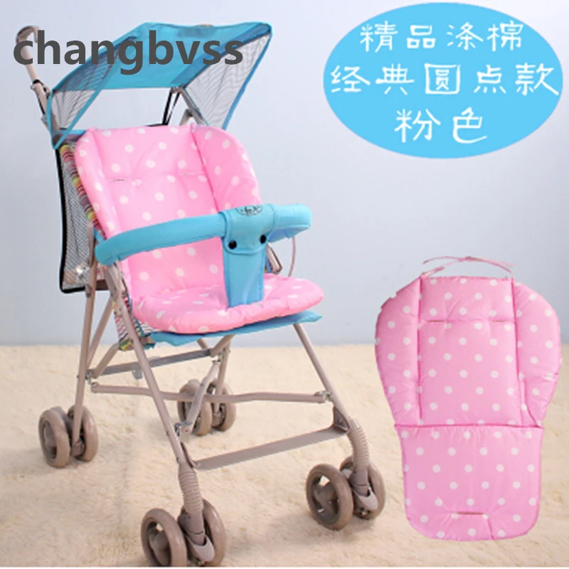 Almohadilla de asiento de coche para bebé, funda de algodón cómoda para cochecito de bebé, cojín para cochecito, colchón, 5 colores opcionales