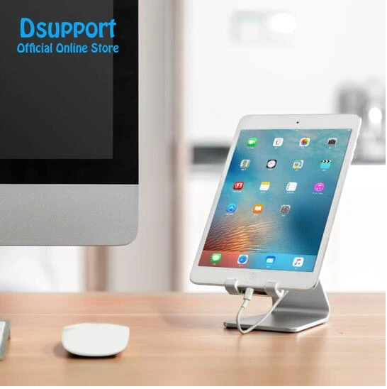 AP-4S alluminio tablet supporto del basamento con il colore del nastro per la varietà-size compresse e telefoni, tablet supporto universale