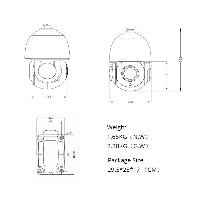 Imagem -05 - Xmeye-dome Cctv Câmera de Segurança Poe 20x Ptz Poe Sany335 ir 60m