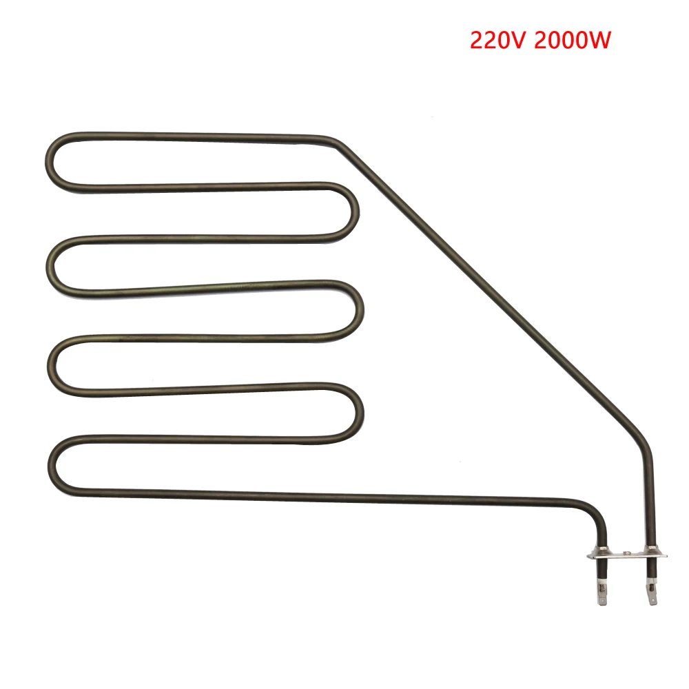 Green Stainless 2000W  220V  Sauna Oblique Feet Electric Heat Tube 4 U Sauna Stove Air Heating Elements