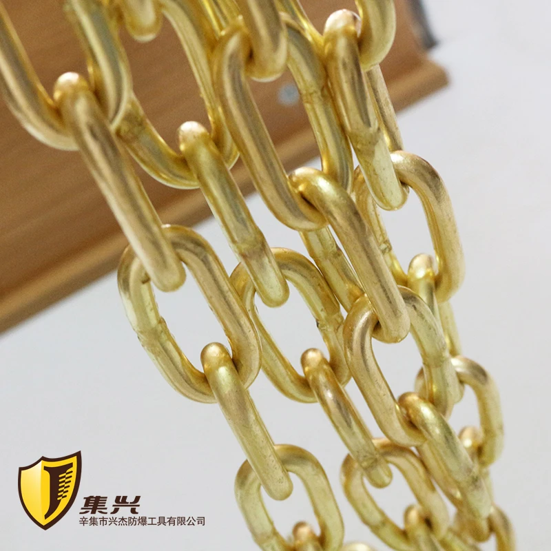 

10 mm diameter ,Explosion-proof brass chain, pure copper industrial copper chain, pure brass chain