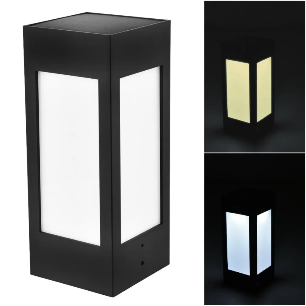 Solar Pillar Light Garden Light Waterproof European Garden Villa Courtyard Coffee Light Outdoor Wall Door Pillar Lamp