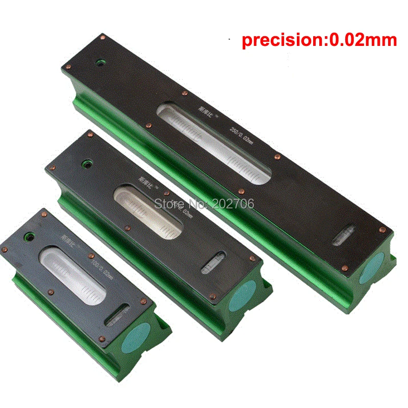 0.02mm 100/150/200/250/300mm Mechanical Frame level Bar Level Meter Instrument Measuring Tools for Equipment Adjustment