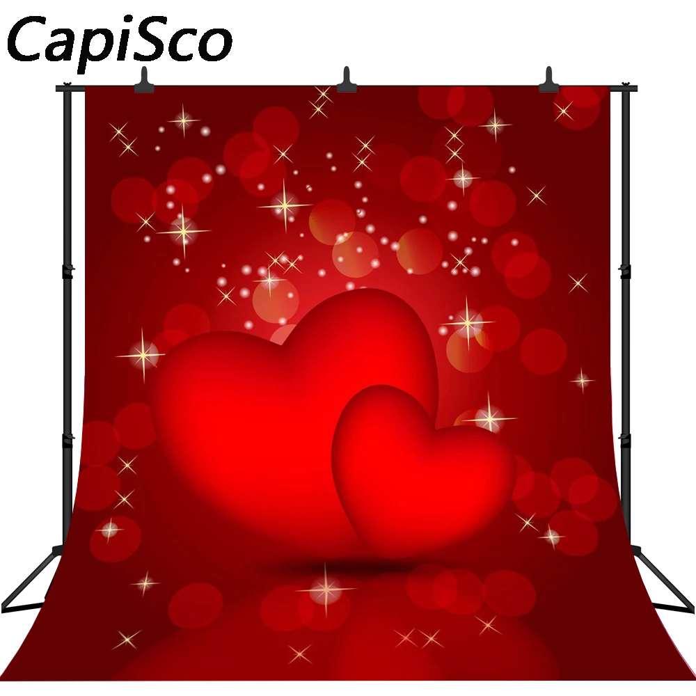 Capisco vinyl Photography Backgrounds Valentine's day Photo Studio Heart Photocall Backdrops For Photography Fotografia