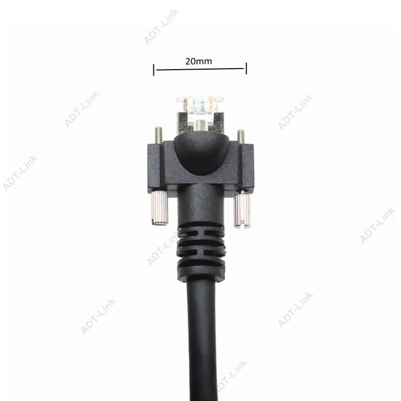 PoE GIGE Gigabit Ethernet Cable With Screws Mounting Lock Industrial Digital Camera Machine Vision video Cables RJ45 8P8C PoE