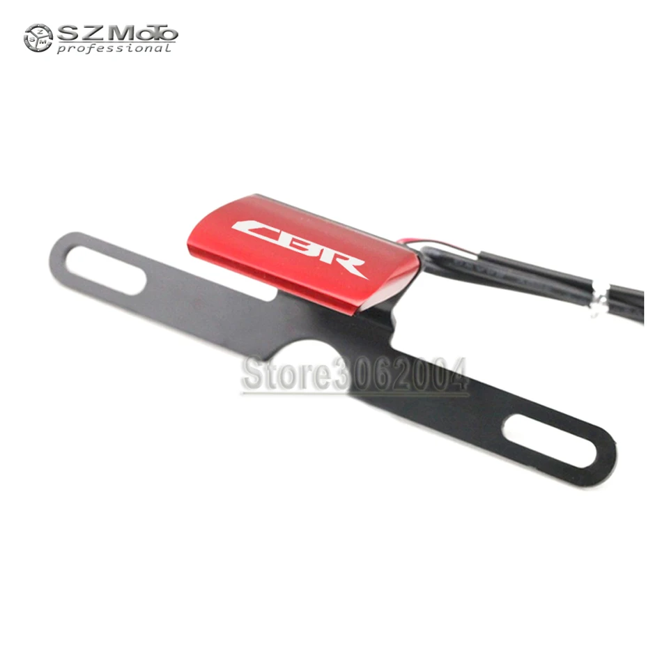 For HONDA CBR600RR CBR1000RR CBR954 CBR1100XX CBR 600RR 1000R Motorcycle Rear Tail Lamp Number License Plate LED Light With Logo