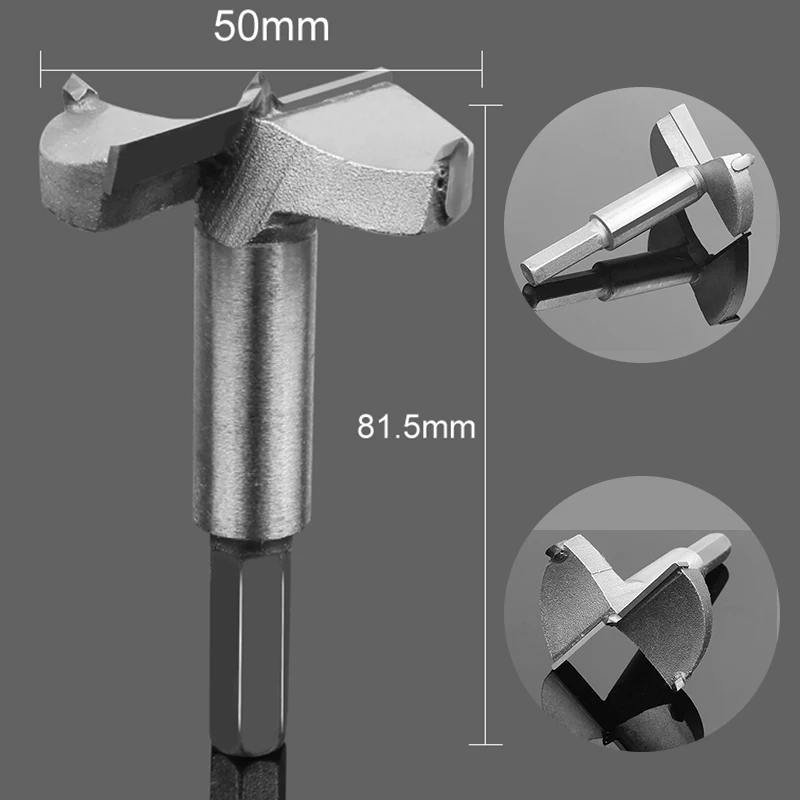 

HOEN 1pc 50mm Forstner Wood Drill Bit Centering Hole Saw Wood Cutter Woodworking Tools HSS Carbide Rotary Hand Tools