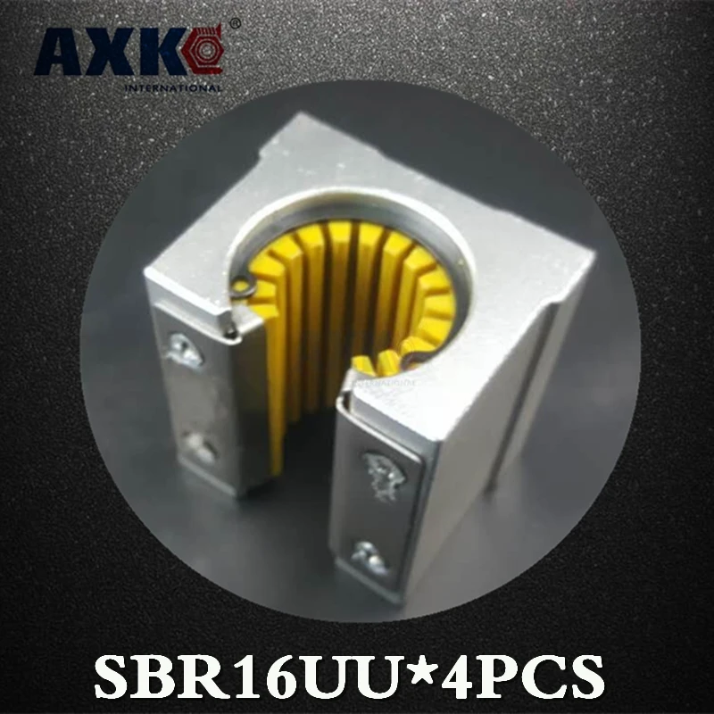 AXK Axk Sbr16uu Sbr16uu-s Sbr16 16mm Linear Guide Rail Corrosion-resistant Plastic Dust Slider Bearing Maintenance Low Noise