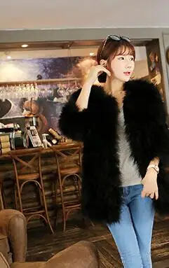 LET-SETTING hot sale new winter coat fur coat Ostrich hair in women Slim plus size coat fur coat