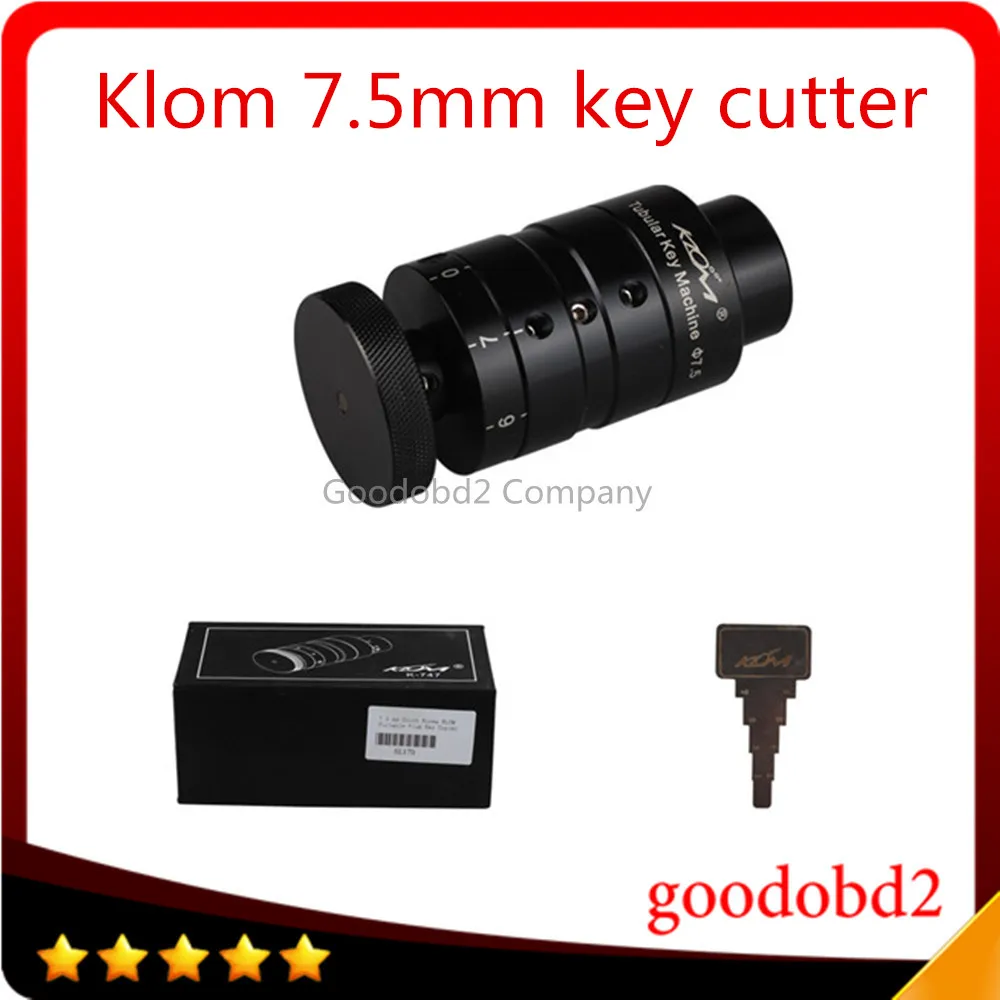 Klom 7.5 mm Tubular Key Cutter Machine KLOM Portable Plum Key Copier Hardware Tool