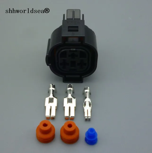 shhworldsea 3 pin auto electric wiring plug connector waterproof cable connectors 1H0973203 1H0 973 203 for VW