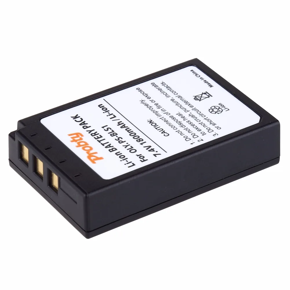 3Pcs PROBTY PS-BLS1 PS BLS1 Rechargeable Battery for Olympus PEN E-PL1 E-PM1 EP3 EPL3 Evolt E-420 E-620 E-450 E-400 E-410 Camera