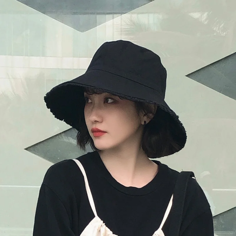 New Fisherman's Hat Girl Spring Summer Travel Hats Female Korean Style Sun Shade Burr Cap Women Sun Protection Fashion Caps H231