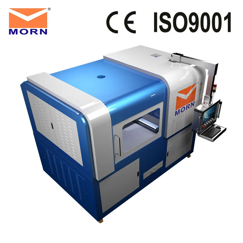 750W 6090 all cover enclosed mini fiber laser cutting machine for all metal