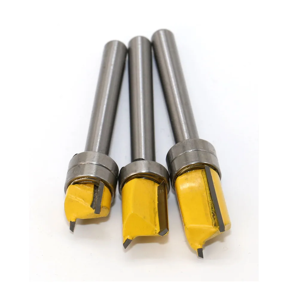 Imagem -05 - Dobradiça Mortising Router Bit Aparador de Moinho de Extremidade Reta Limpeza Flush Trim Tenon Cortador para Carpintaria mm Shank Template 1pc