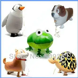 

New Arrival! 50 pcs/Lot, Free Shipping, Wholesale, Various Aluminum Foil Helium Walking Animal Pet Balloons, Baby's Toy & Gift.