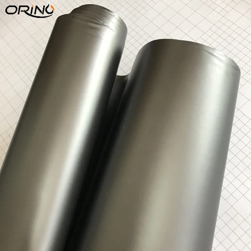 Gunmetal Metallic Matte Vinyl Dark Grey Gray Metallic Chrome Car Wrap Foil Sticker Air Bubble Free Size 10/20/30/40/50X152CM