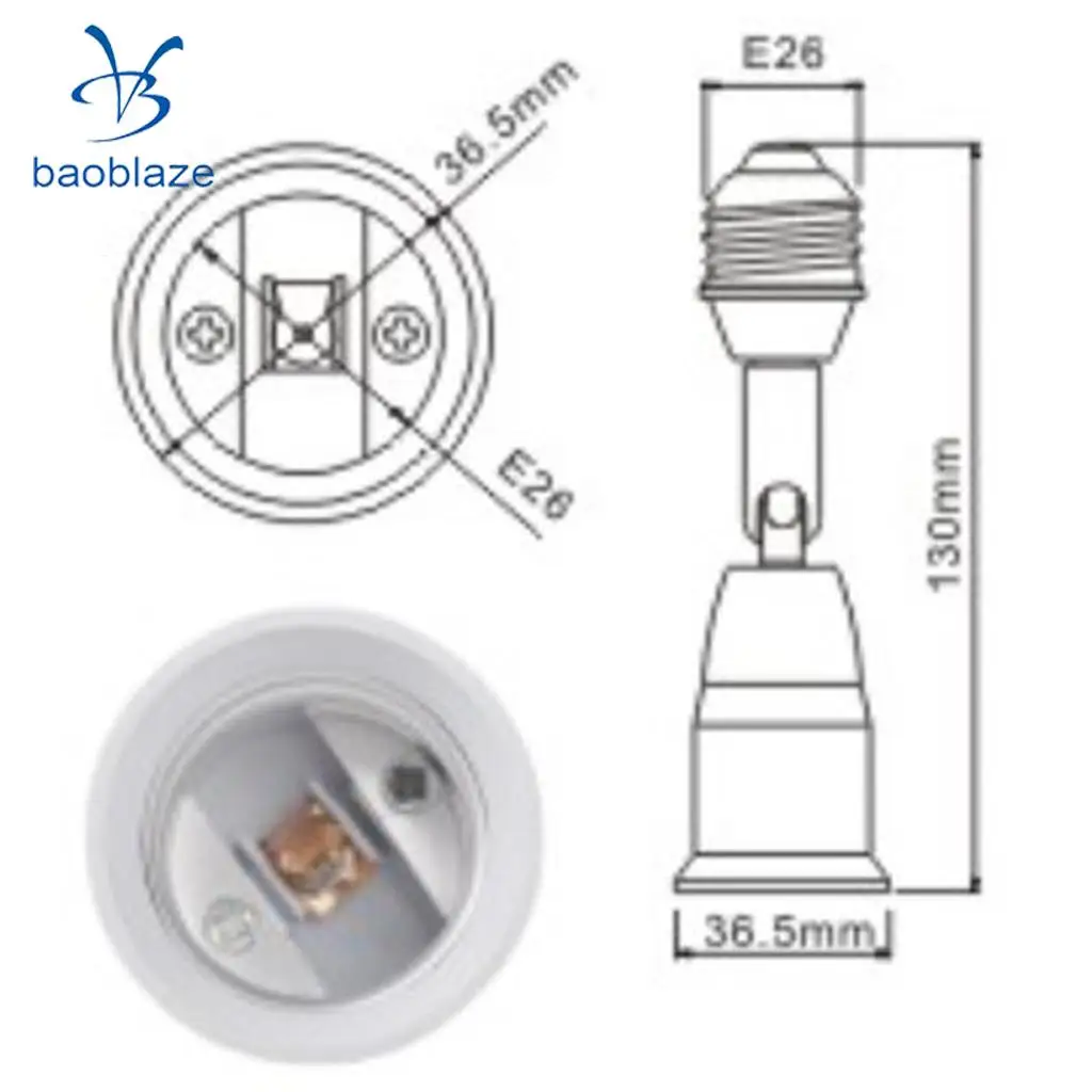 E27 do E27/E26 do E26 elastyczne przedłużenie gniazdo elektryczne konwerter do adaptera uchwyt żarówki konwerter podstawa uniwersalny przegub